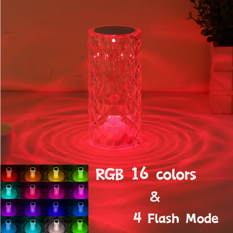 Crystal Glow Table Lamp
