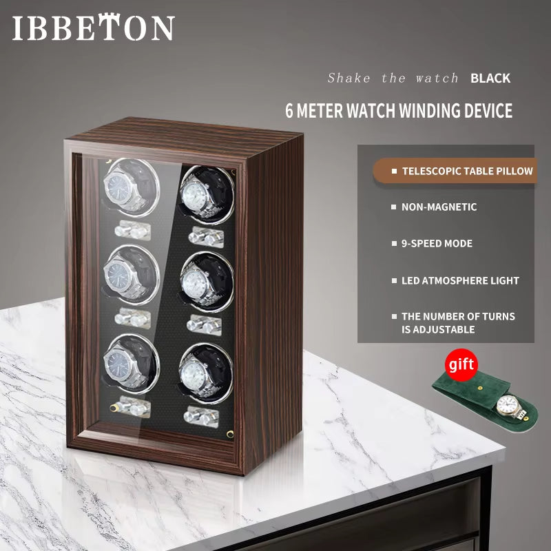 Automatic Luxury Wood Watch Winder