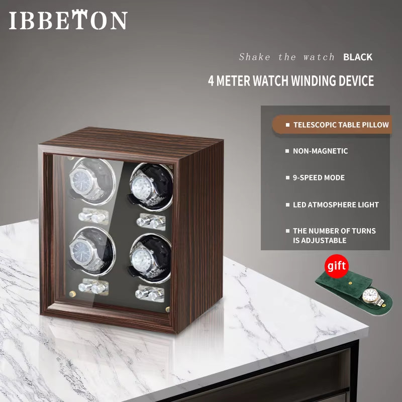 Automatic Luxury Wood Watch Winder