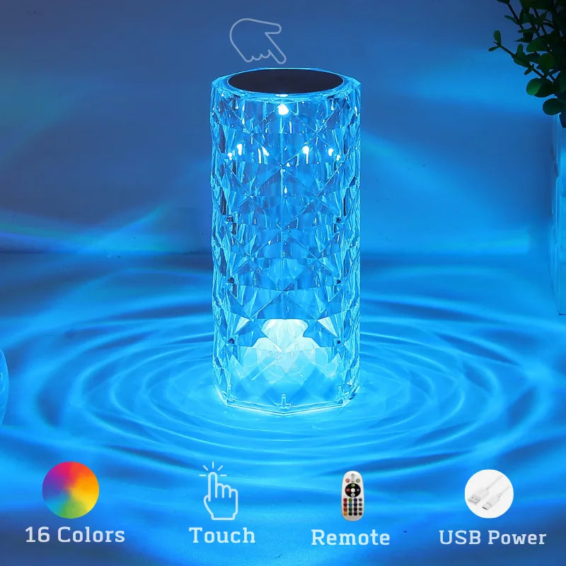 Crystal Glow Table Lamp