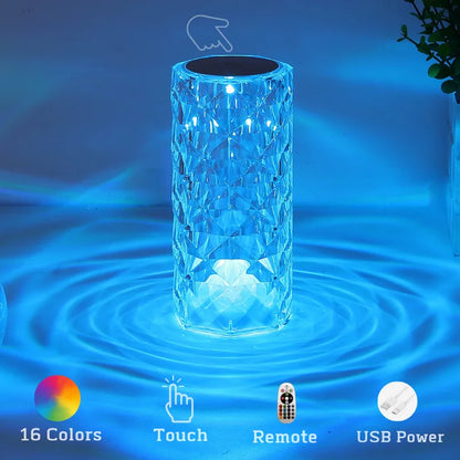 Crystal Glow Table Lamp