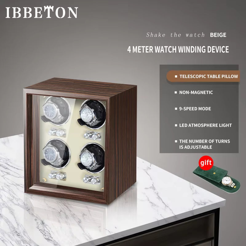 Automatic Luxury Wood Watch Winder